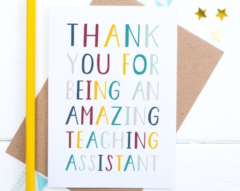 Teaching Assistant Card