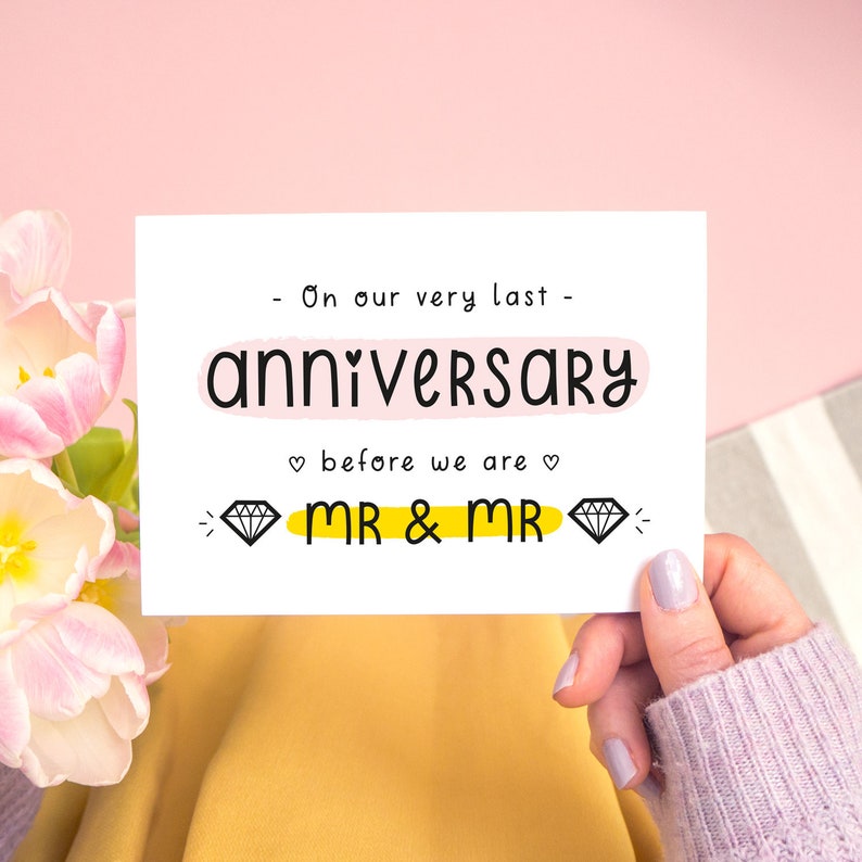 First Married or Last Anniversary Before Marriage Card image 2
