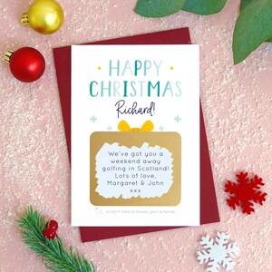 Carte à Gratter Cadeau de Noël Personnalisée