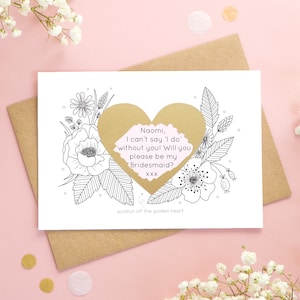 Carte à gratter mariage personnalisée