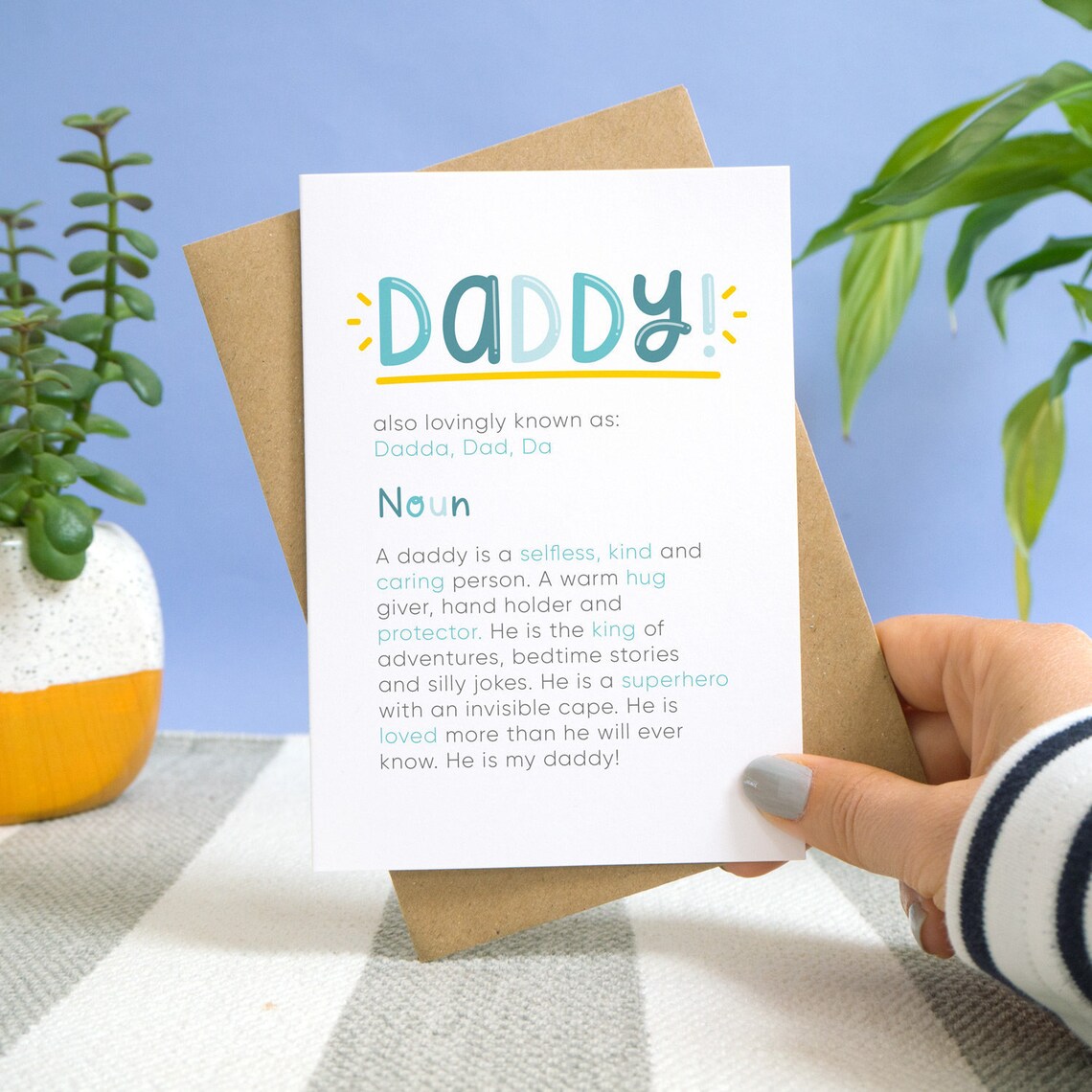 Daddy Definition Personalised Card Etsy
