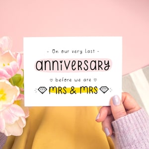 First Married or Last Anniversary Before Marriage Card image 3
