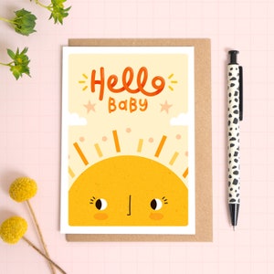 Carte Bonjour bébé - Félicitations pour le nouveau bébé