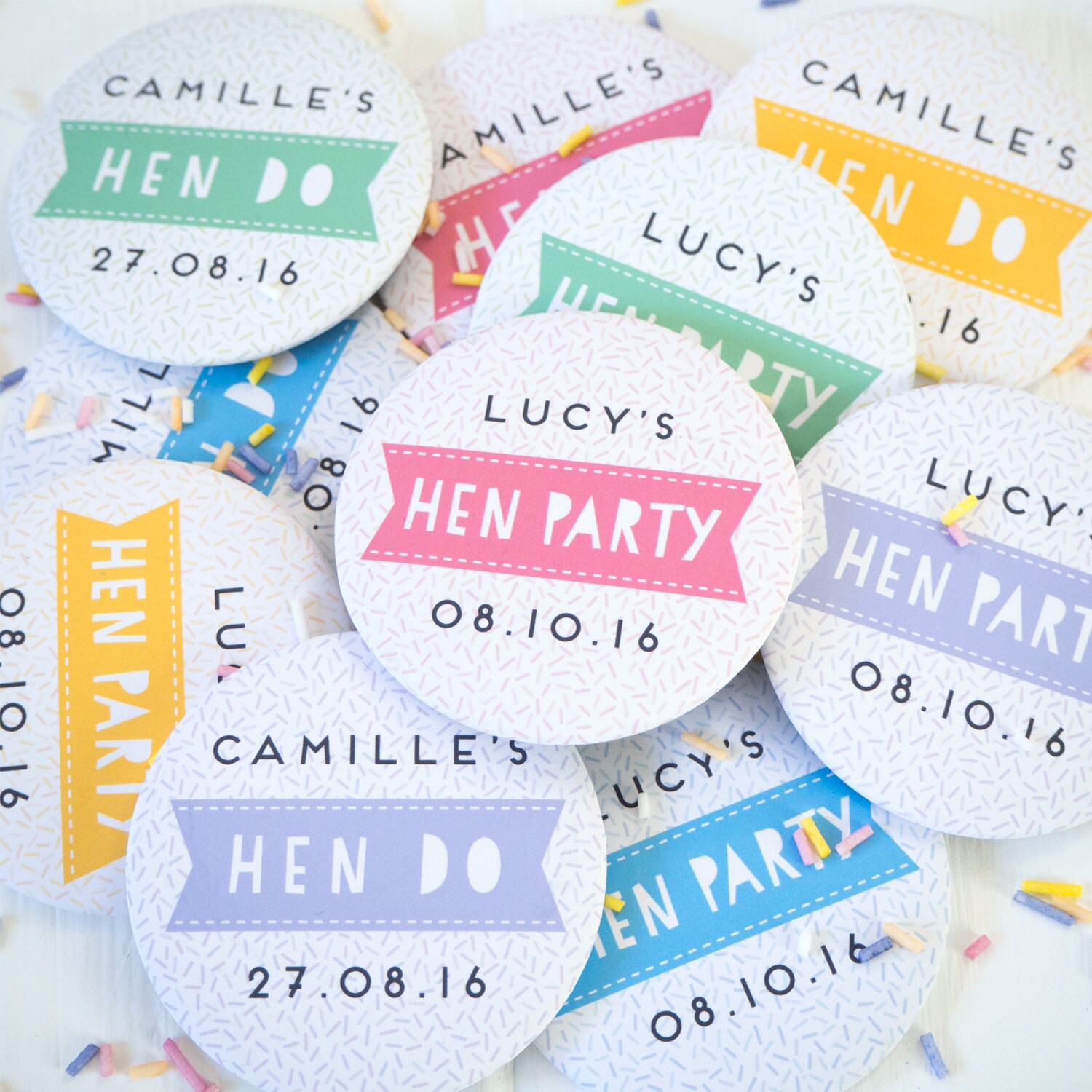 Hen Party Badges Hen Do Accessories Personalised Hen Etsy