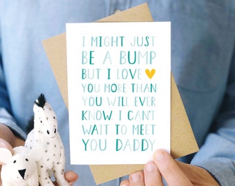 From 'The Bump' Dad to be card