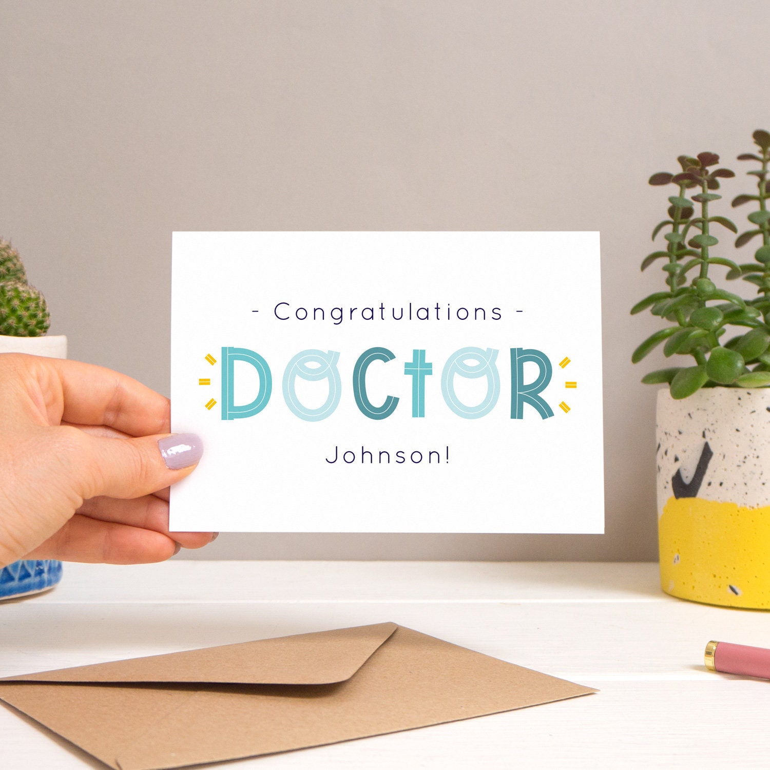 Personalised Doctor Congratulations Graduation Card - Etsy
