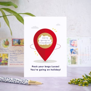 Carte à gratter personnalisée avec emplacement des fêtes