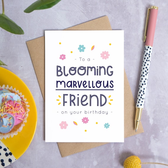 Blooming Marvellous Friend Birthday Card -  Canada