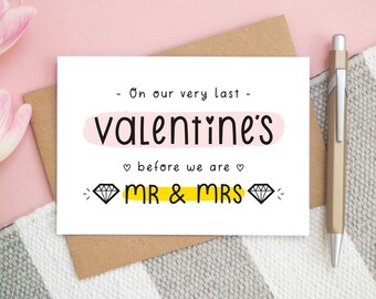 First Married or Last Anniversary Before Marriage Card | Etsy