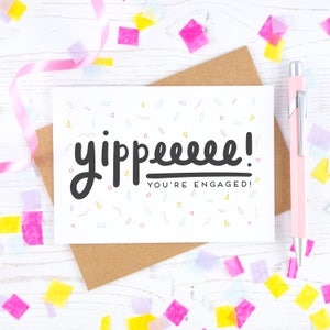 Yippee You're Engaged Engagement Card image 1