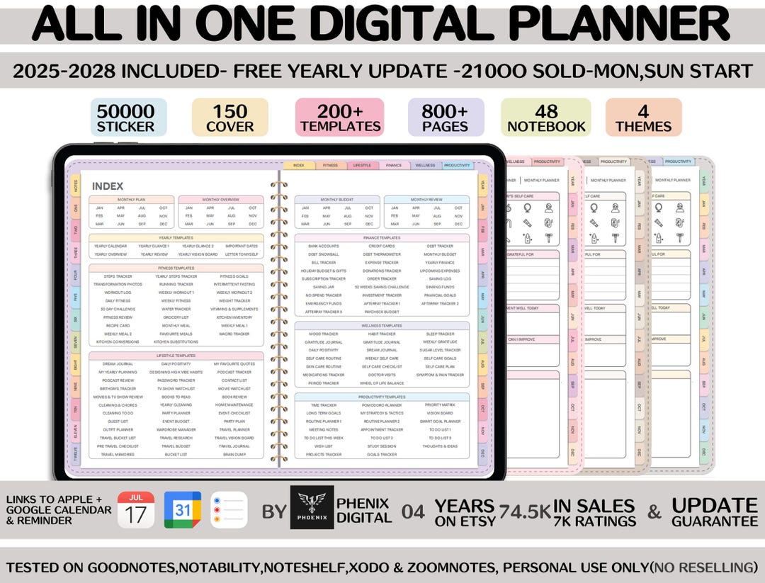 2026 Digital Planner 2026 Minimalist Planner for Goodnotes Planner ...