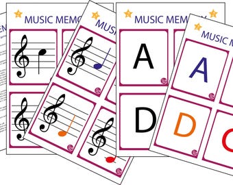 Juego de memoria musical: aprende las notas jugando