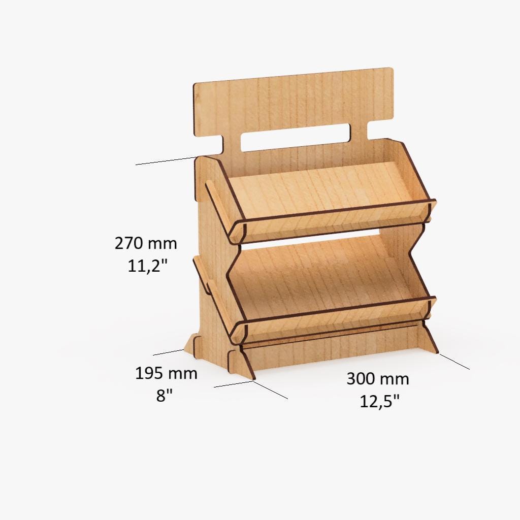 Laser Cut Market Display Stand 3 Sizes With Logo Digital Files - Etsy