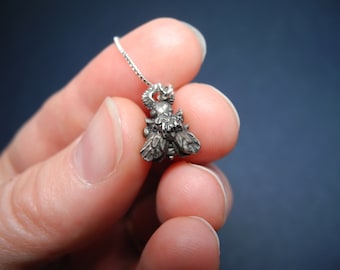 Silver Necklace &quot;Pandora&#39;s Hope&quot; with delicate moth pendant