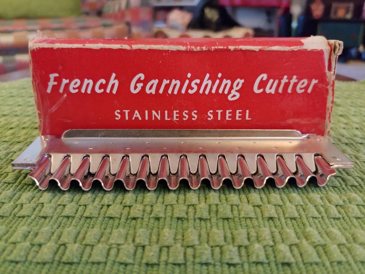 Antique French Garnishing Cutter Vintage Kitchen Tool Crinkle Etsy Canada