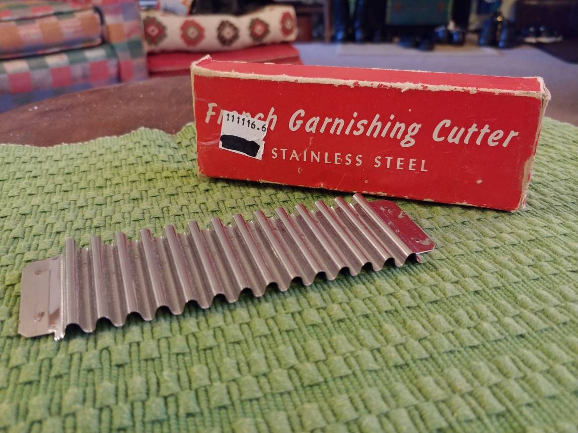 Antique French Garnishing Cutter Vintage Kitchen Tool Crinkle Etsy Canada