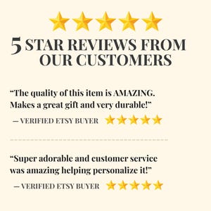 5 star reviews from our customers
