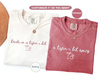 Tajin Bachelorette Shirts Bride In A Tajin I Bit Matching Bridal Party Shirts Spicy Margarita Bach Mexico Girls Trip Shirts Custom