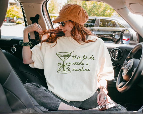 Bride Needs A Martini Shirt Bachelorette Bride Tee Funny Bridal Party Outfit Bach Weekend Bride Shirt Cocktail Bachelorette Party Tee