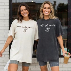 Same Cowboy Forever Bachelorette Shirts Lets Get Rowdy Bride And Bridesmaids Matching Western Bach Party Nashville Cowgirl Outfits image 5