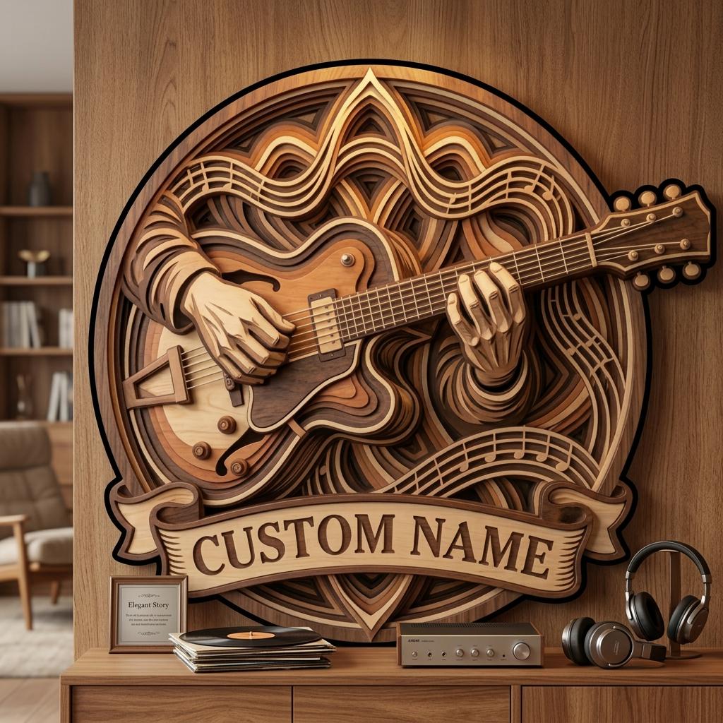 Guitar Soundwave Art - Etsy