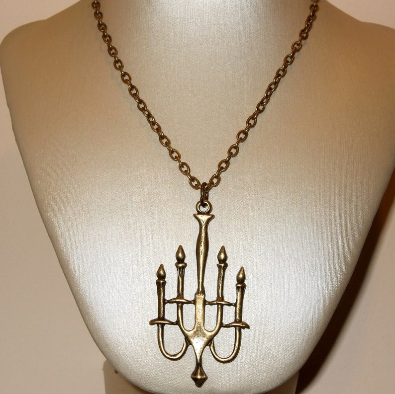 Candlestick Necklace Candle Pendant Quirky Charm Jewelry Etsy