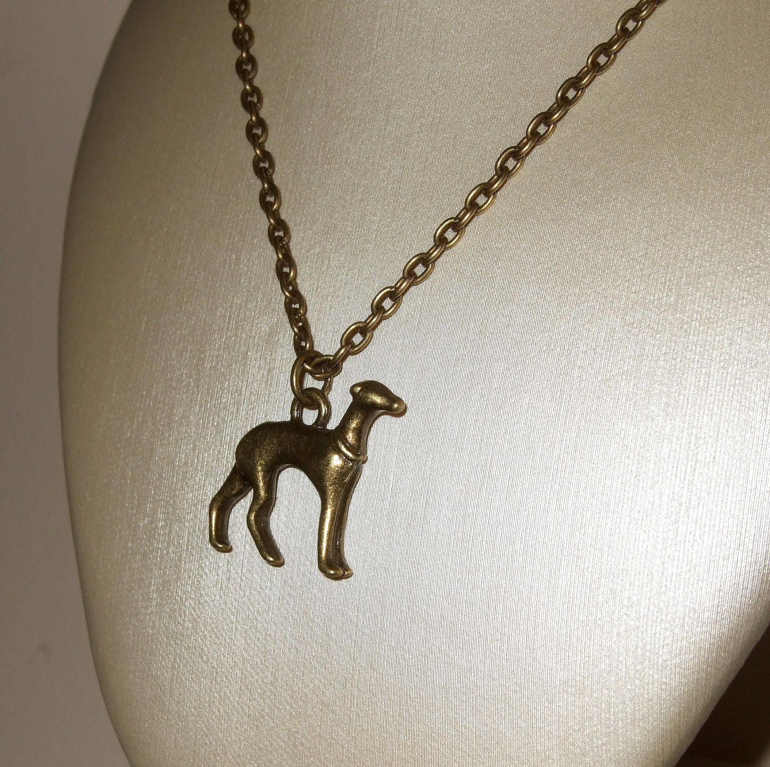 Greyhound Necklace Dog Jewelry Greyhound Charm Small Dog Etsy