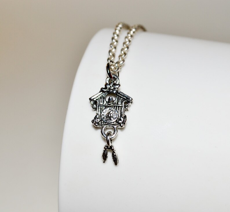 Cuckoo Clock Necklace Mini Clock Pendant Black Forest Style Etsy
