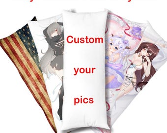 50pcs,Custom Photo Body Pillowcase, Personalized Anime Gifts