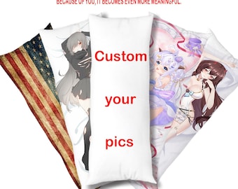 Custom Body Pillowcase, Anime Dakimakura Cover, Personalized Photo Gift