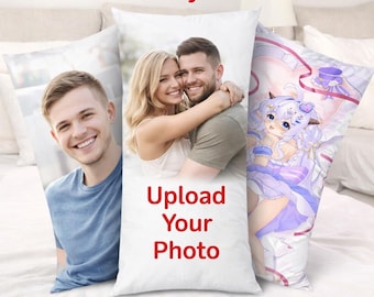 Custom Body Pillowcase, Personalized Photo Cover, Anime or Real Photo Pillow