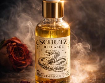 Schutz Ritualöl – Magisches Schutzöl für Reinigung und Schutz, Spirituelles Ritualöl gegen negative Energien, Aura Schutz und Erdung