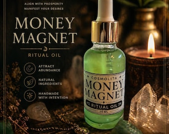 Geld Magnet Ritualöl – Geld anziehen, Erfolg & Fülle manifestieren, Abundance Oil, Prosperity Oil, Luxus, Wohlstand und Erfolg anziehen