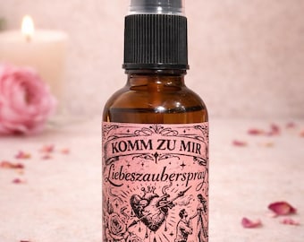 Komm zu mir Liebeszauber Spray – Liebes Ritualspray für Anziehung, Romantik & Herzenergie – Spiritueller Manifestationsspray