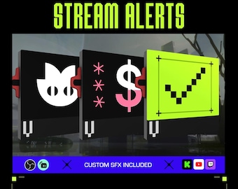 Marathon Stream Alerts | Twitch, YouTube and Kick | One-Click StreamElements Install