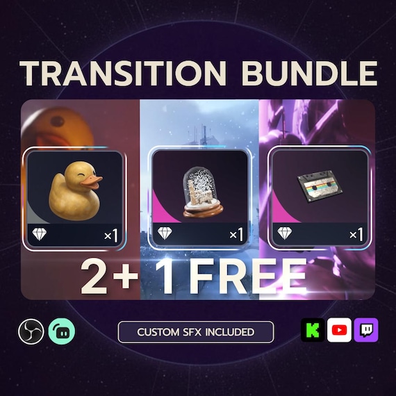 ARC Raiders Loot Transitions | 3-Pack Bundle for OBS/Twitch/YouTube