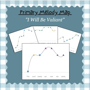 I Will Be Valiant Printable Melody Map & Crack the Code for LDS Singing Time | Primary Music Visual Aids | June 2026 Curriculum PDF Download