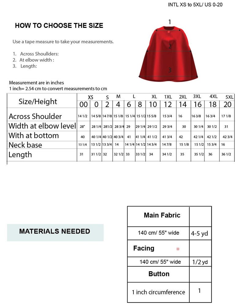 Flattering Versatile and Easy Cape Sewing PDF Pattern - Etsy