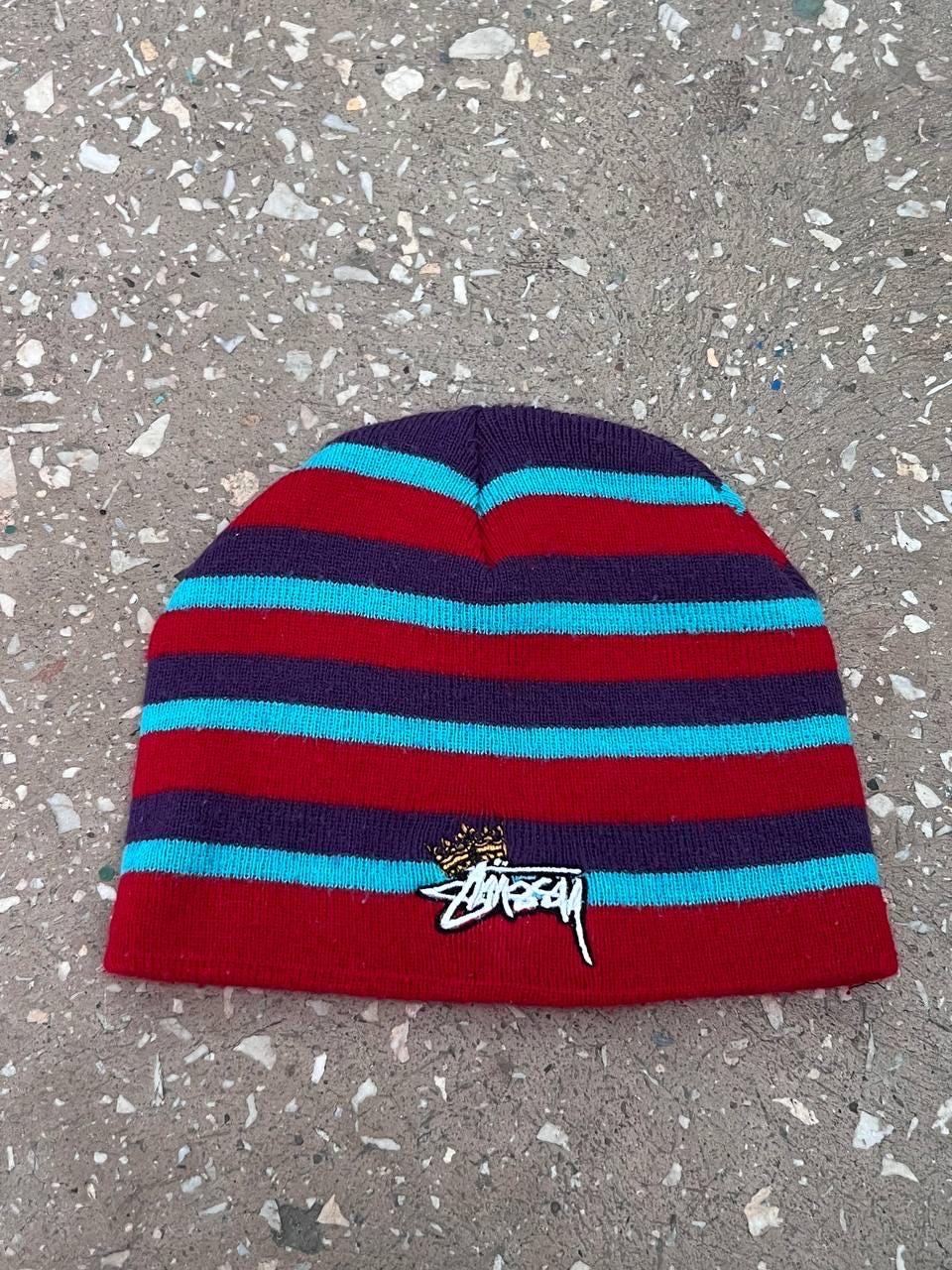 希少】vintage old stussy Crown Logo Beanie希少】old stussy Crown