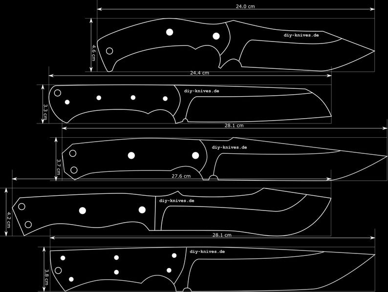 5 Camp Knife Templates, Simple, Doable Designs for Knifemakers and ...