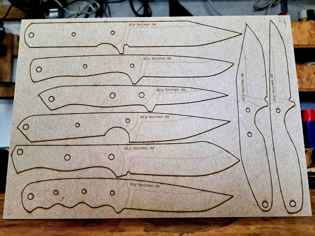 8 Hunting Knife Templates, Simple and Feasible Designs for Knifemakers