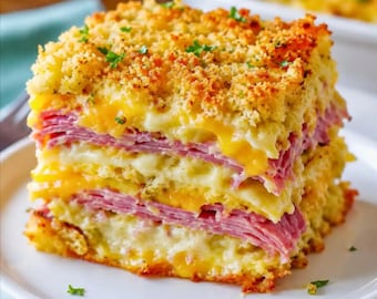 Keto Reuben Casserole Recipe PDF, Low Carb Corned Beef Dinner, Digital Download