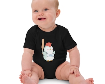 PudgyBucket™ [NEST-01] | Organic Cotton Baby Bodysuit