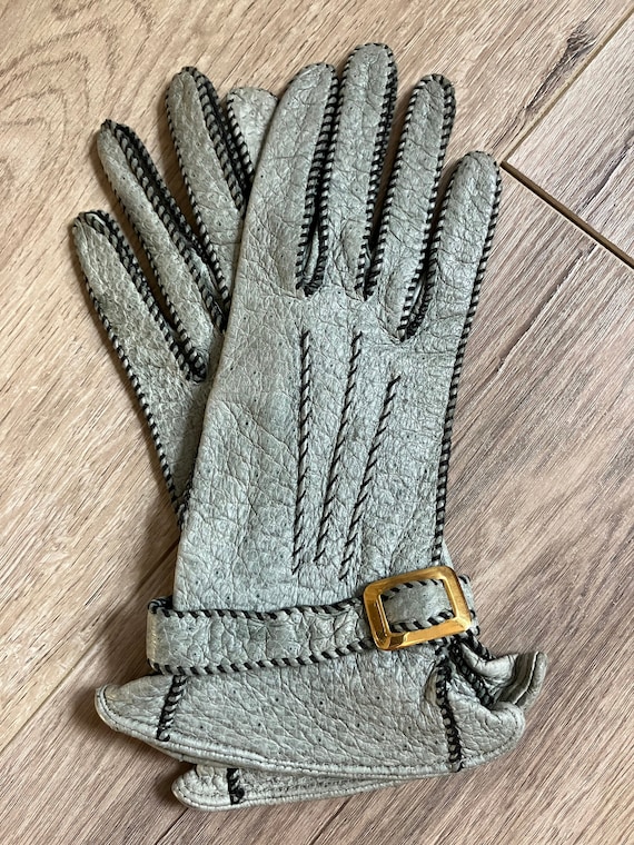 Vintage 1950's leather driving gloves