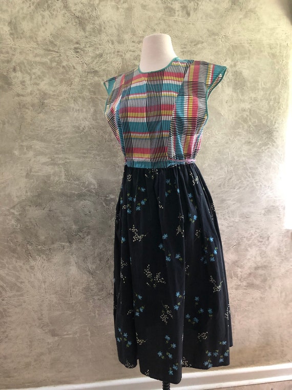 One of a kind Smock top series  - Jazzy 1950's smo