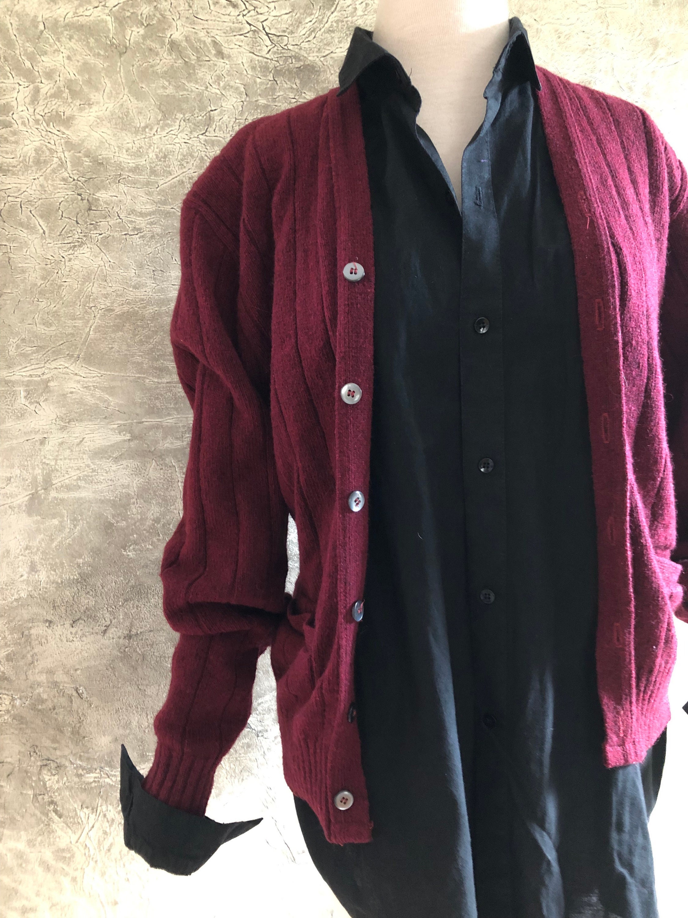 トップス McGREGOR 60s Wool Acrylic Cardigan Vintage 60s 70s McGregor Midnite Sun Orlon Acrylic Cardigan