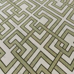 Hand Knotted Geometric Wool Rug | Modern Green Maze Pattern Area Carpet | Contemporary Handmade Design for Living Room & Bedroom Decor
