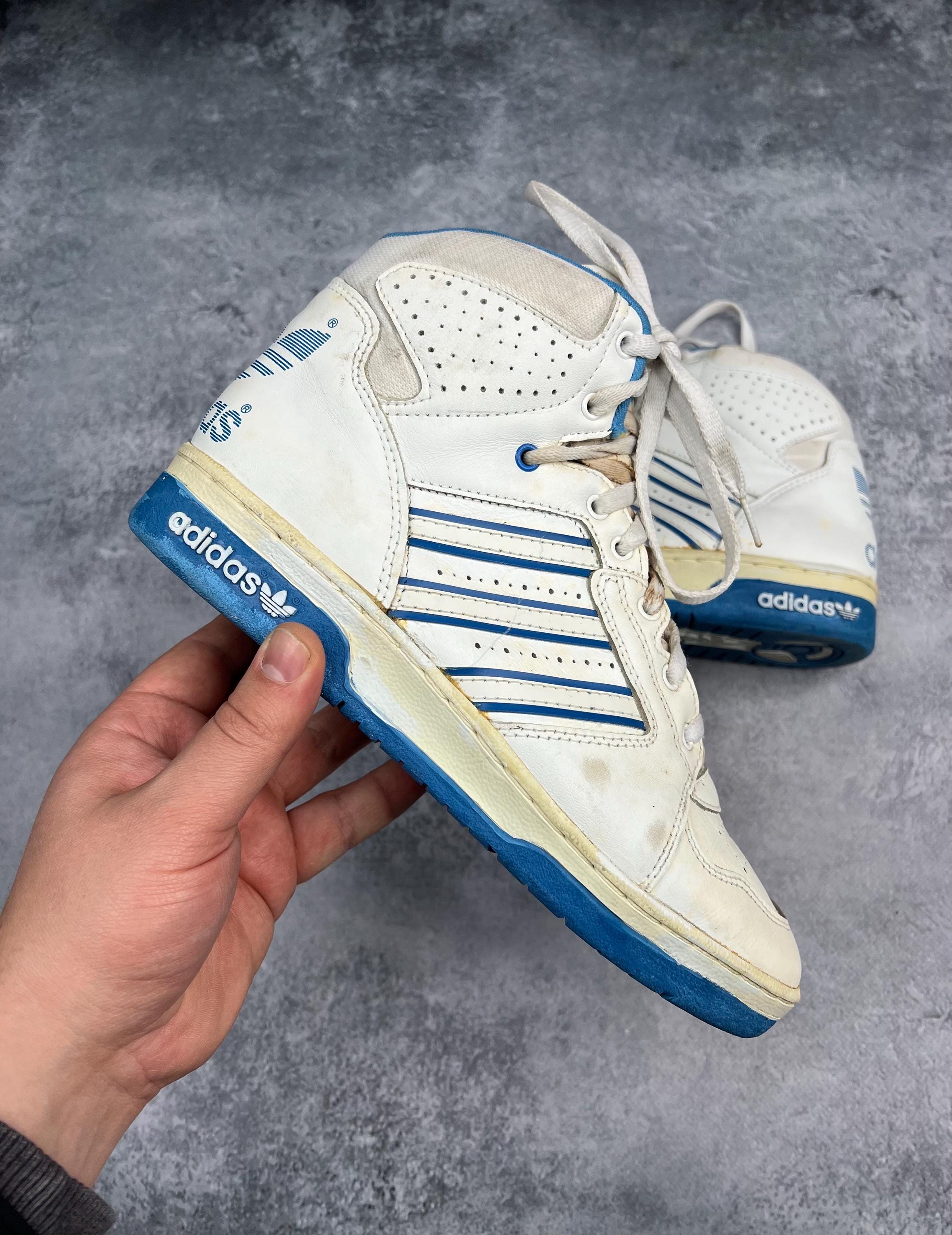 80s High Top Vintage Adidas Basketball Shoes Adidas Shoes 1980s 80S ADIDAS  INSTINCT BASKETBALL SHOES