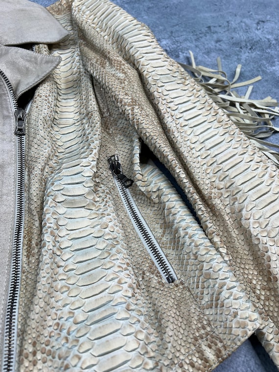 Santacroce Firenze Python Leather Western Woman J… - image 9