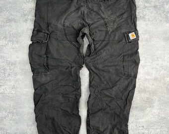 Pantaloni Cargo Carhartt WiP Grigi Taglia 30 Vintage